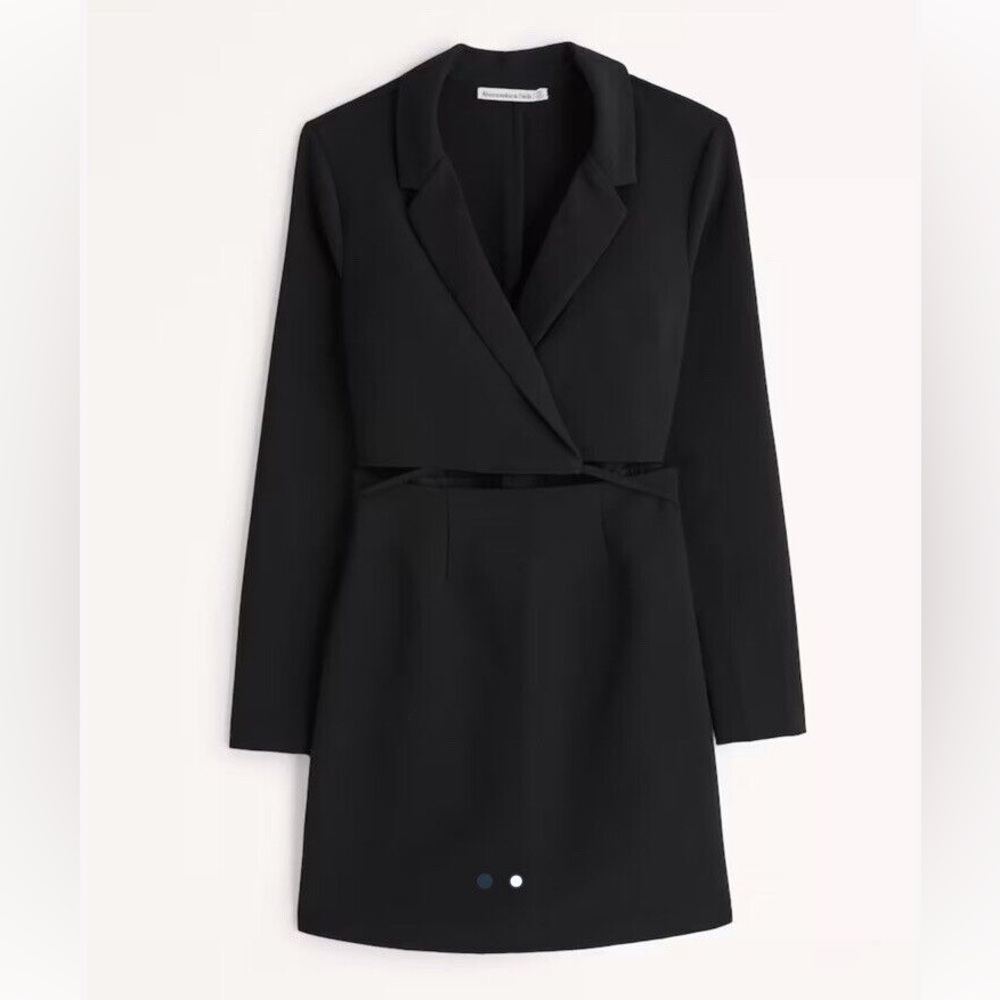 Abercrombie & Fitch Wrap Front Cut Out Blazer Dress Size M